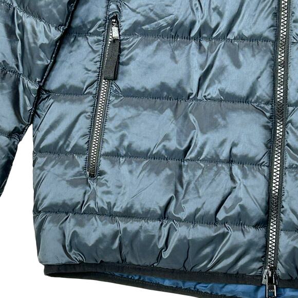 Everlane Reversable Packable Puffer Blue 5 Zipper Pockets Men XS Primeloft - Picture 7 of 14